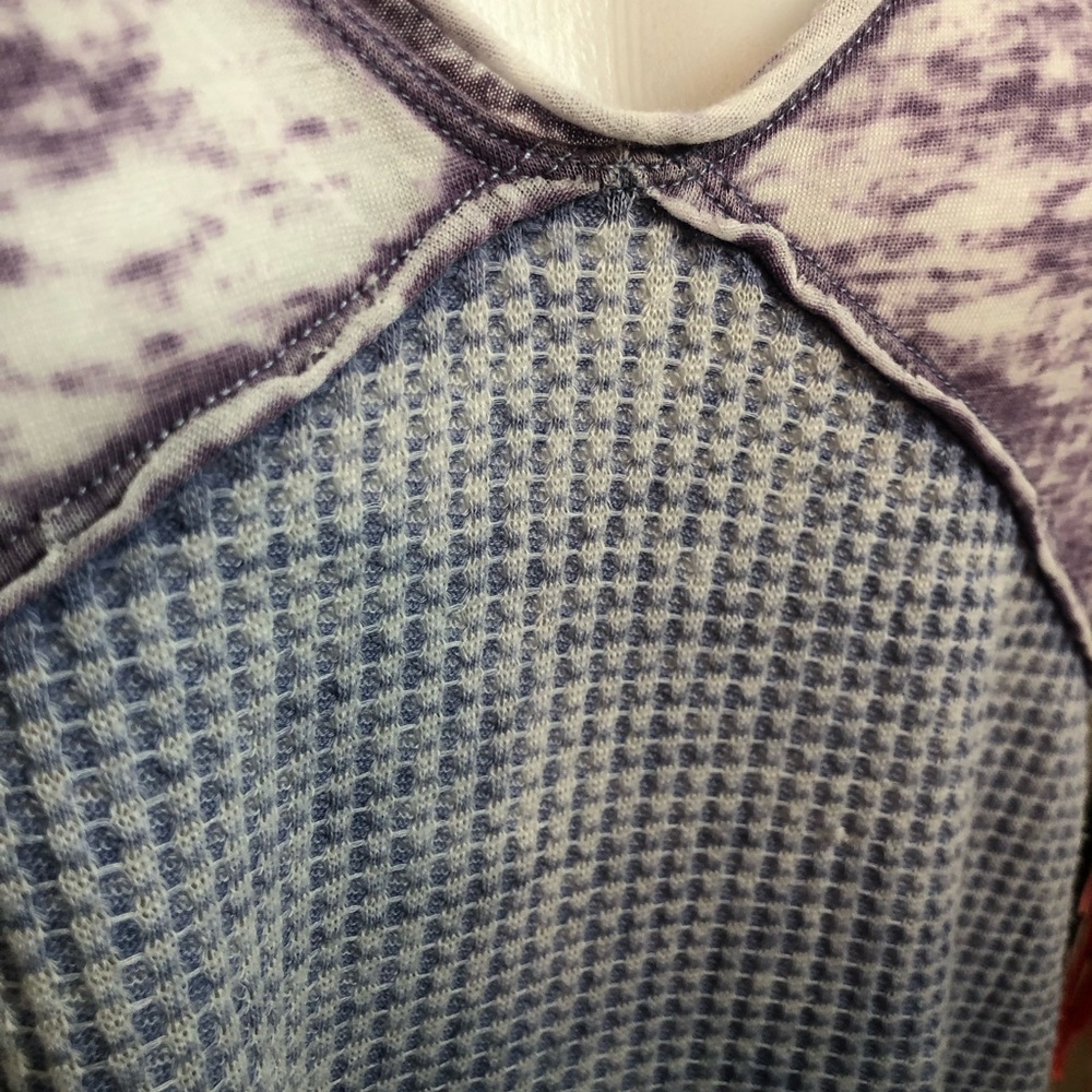 We The Free Purple and White Long Sleeve Top - Picture 3 of 9